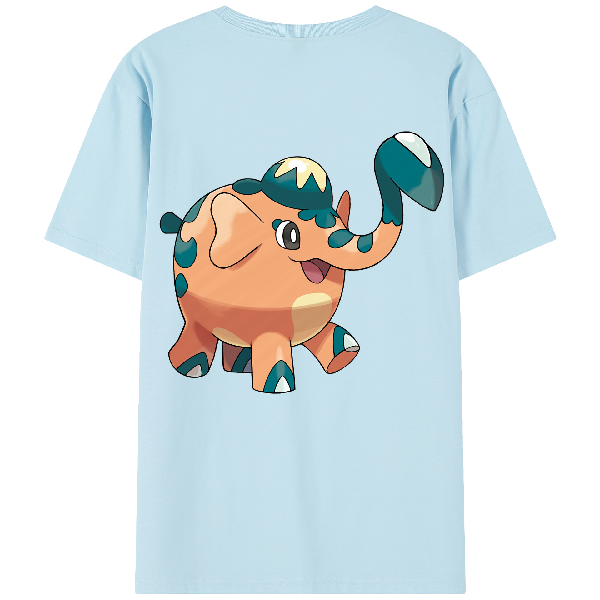 （画像用） ポケットモンスター Pokémon 綿100％半袖Tシャツ（背面プリント）